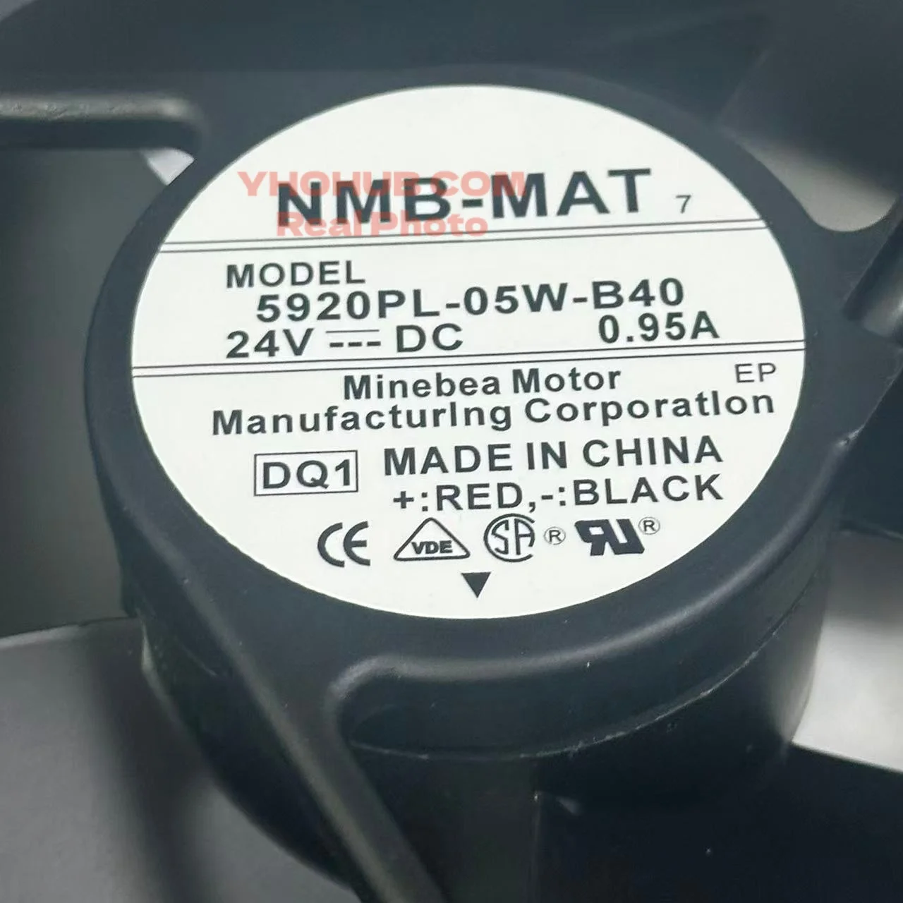 NMB-MAT 5920PL-05W-B40 DQ1 DC 24V 0.95A 172x150x50mm 2-Wire Server Cooling  Fan