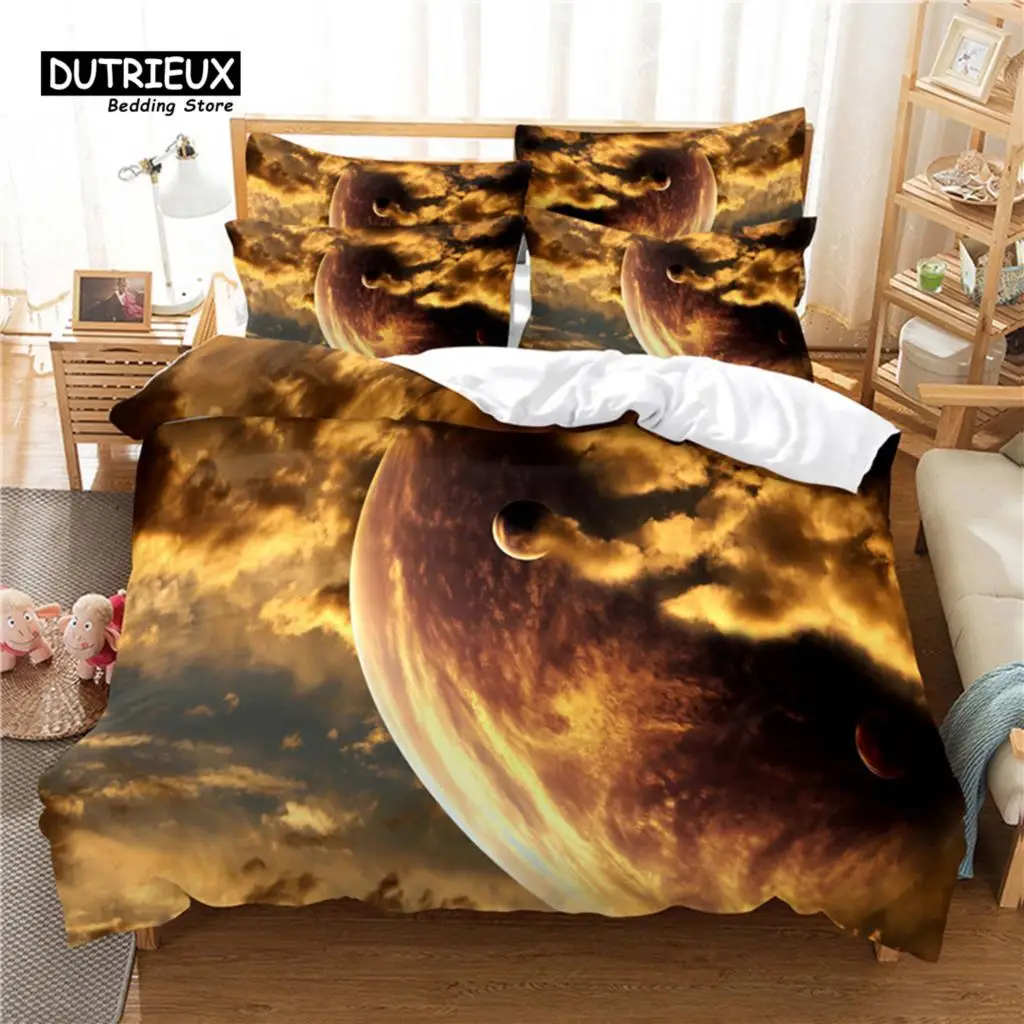 

Star Bedding Set with 3D Digital Printing, Duvet Cover, Linen, Queen Size, Fashion Design