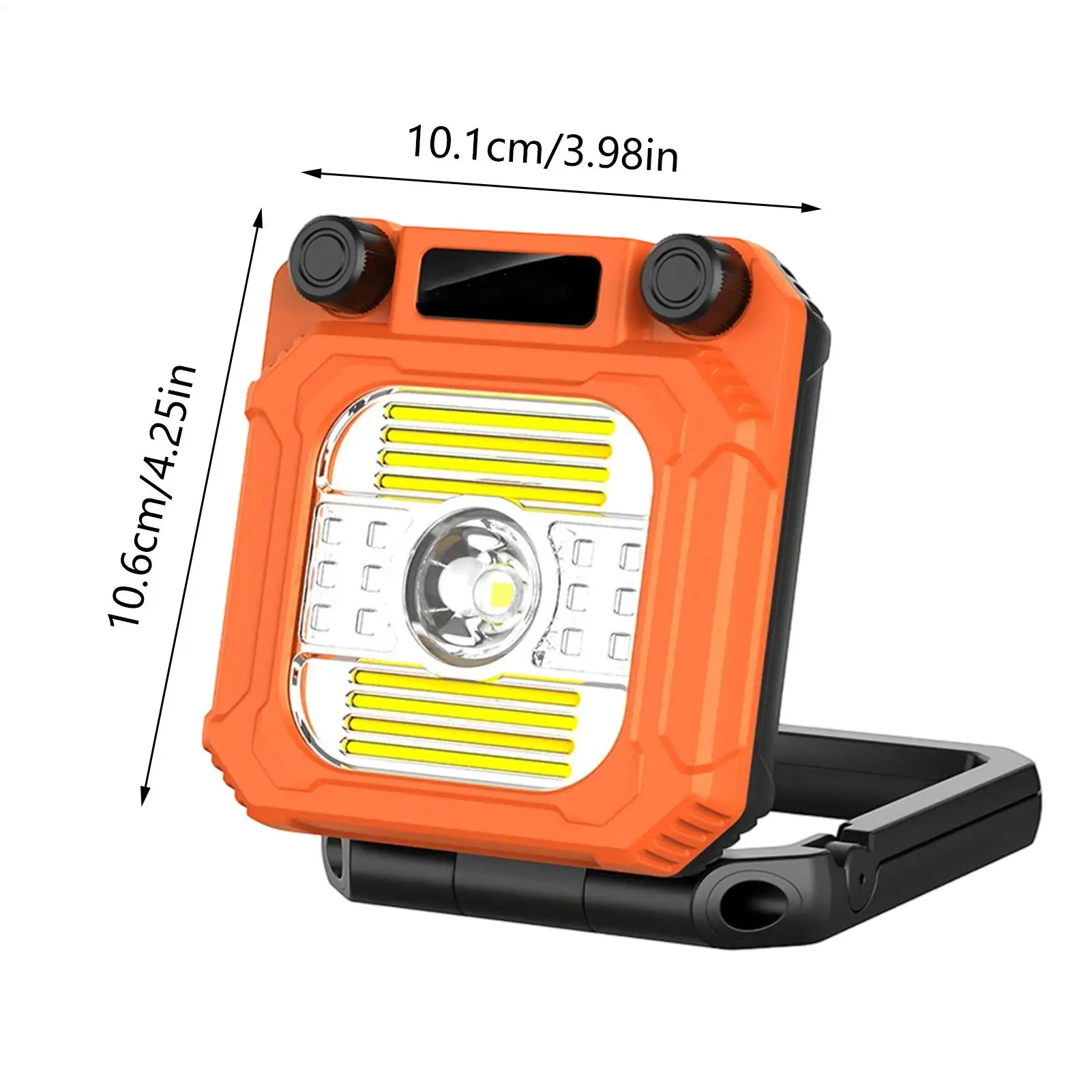 Camping Lights Magnetic Flashlight Rechargeable Portable Folding 3200mAh Lights For Camping With LCD Display For Outdoor Patio