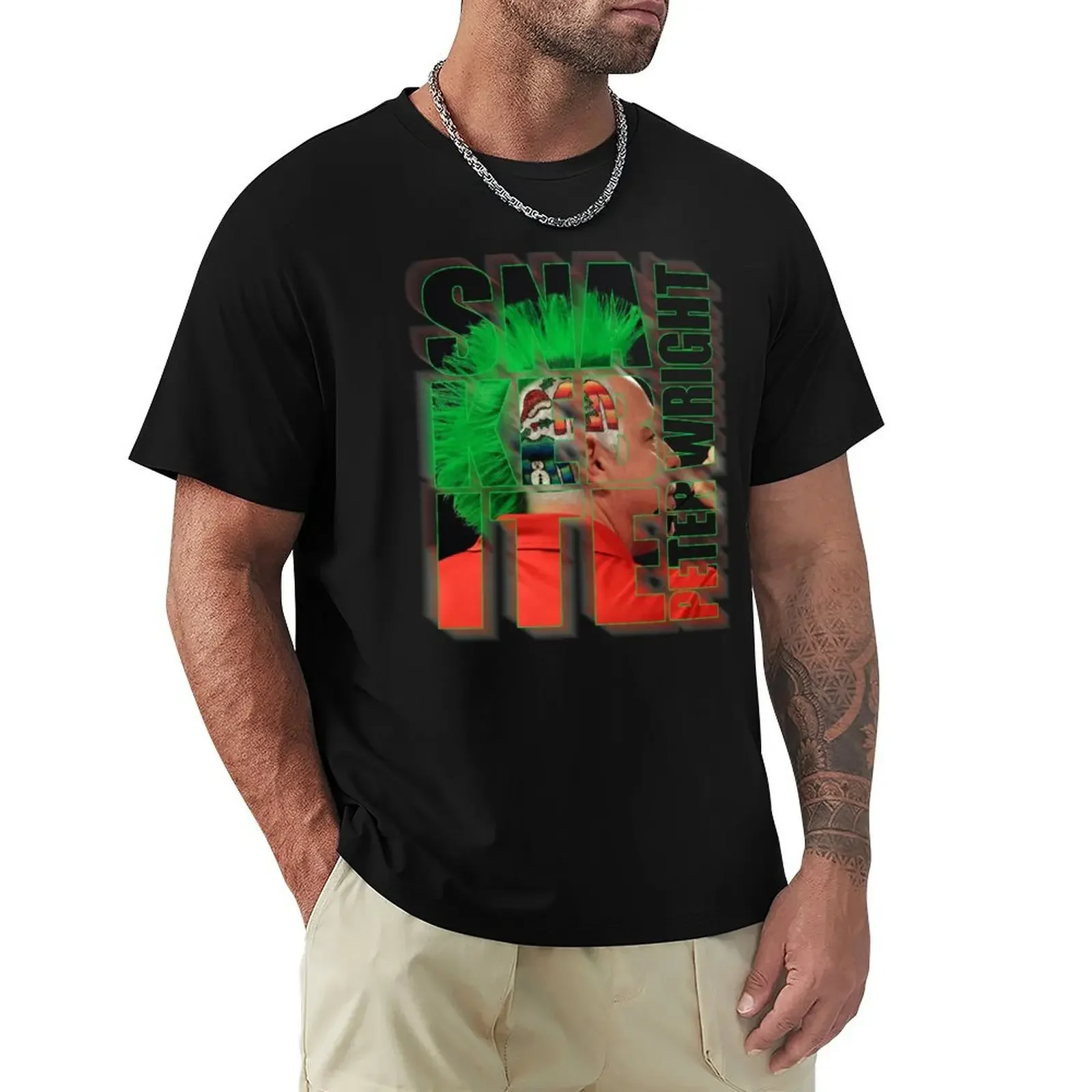 

Peter Wright darts T-Shirt rapper graphic tees hippie clothes sports fans sweat Men's clothing