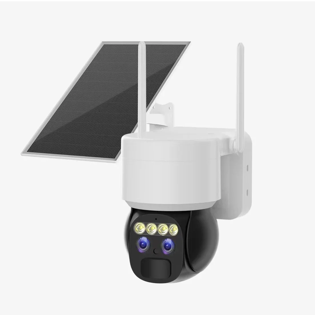 

Outdoor Use Solar 4G Network Recording SD Card Cloud Storage Camera Double Lens