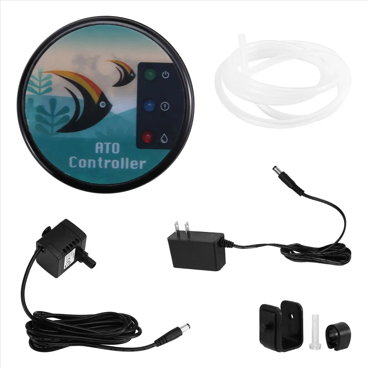 B21B Smart ATO System for Aquariums Auto Top Off Water Filler with Magnetic Installation Max Tank Thickness 12.5mm US Plug