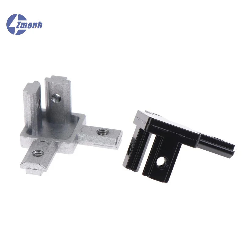 New！4Pcs Aluminum Profile 90 Degree Corner Bracket T-slot Interior Connector Joint With Screws For 2020 Extrusion Frame