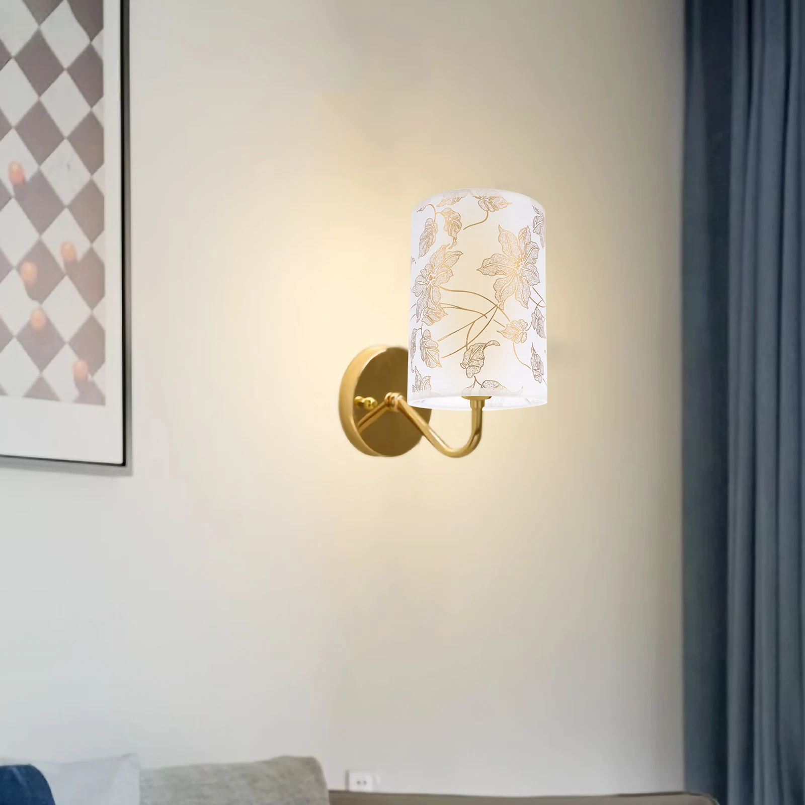 

Linen Fabric Lampshade Bedside Table Lamp Shades Replacement Drum Cloth Light Cover for Floor Lamps Elegant Cozy Atmosphere Gift