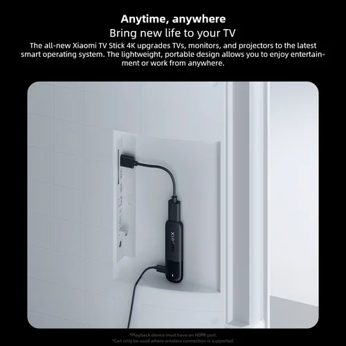 Imagen 2 del producto Xiaomi TV Stick 4K 2.a generación 2025 versión Global Bluetooth 5,2 Google TV Smart HDR 2GB RAM 8GB ROM Mini TV Dongle medios de transmisión
