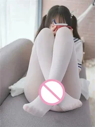 Sexy Black White Soild Color Long Socks Women Over Knee Thigh High Over The Knee Stockings Lolita Ladies Girls Warm Knee Socks