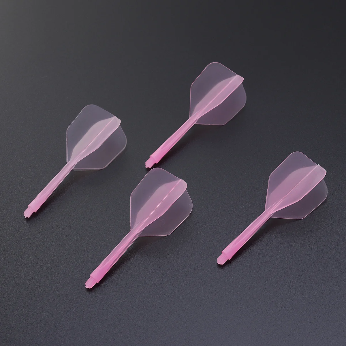 

4Pcs High Quality Plastic Dart Flights Fine Thread Stable Balance Accessories for Adult Sports Pink Colorful Flights
