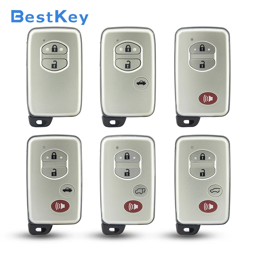 Best Key Car Key Fob Shell Case 2/3/4 Button FCC HYQ14AAB HYQ14ACX Housing For Toyota Camry Venza Prado Land Cruiser 4Runner