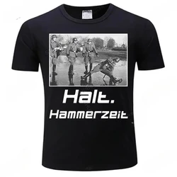 2024 New Arrived Mens Tshirts MC HAMMER - HAMMERTIME FUNNY GERMAN HALT T SHIRT STAG DO JOKE HUMOUR Homme Summer Tee-shirt Tops