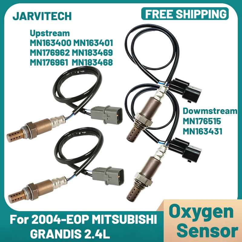 

4 Pcs Oxygen Sensors MN163400 MN176961 MN163401 MN176962 For 2004-EOP MITSUBISHI GRANDIS 2.4L Up&Dowmstream MN176515 MN163431