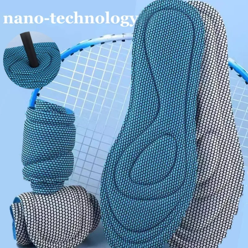 

Nano Antibacterial 4D Deodorizing Sweat Absorbing Shock-absorbing Insoles Are Breathable Soft Customizable in Spring Autumn