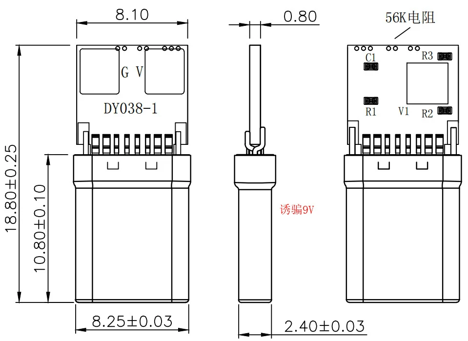 16Pin PD/QC szybkie ładowanie PD 5V 9V 12V 15V 20V moduł wabika PD 2 3.0 DC wyzwalacz kabel USB type-c męski wtyk QC4 złącze do ładowania