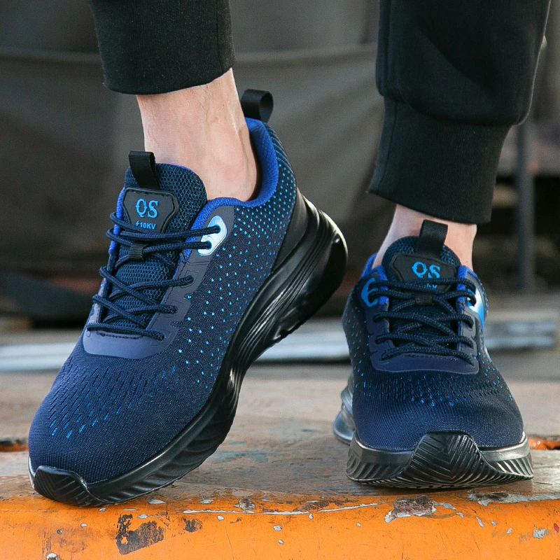 أحذية رجالية، أحذية أمان رجالية، أحذية عمل مضادة للتحطيم ومضادة للثقب، أحذية رياضية خفيفة الوزن #5