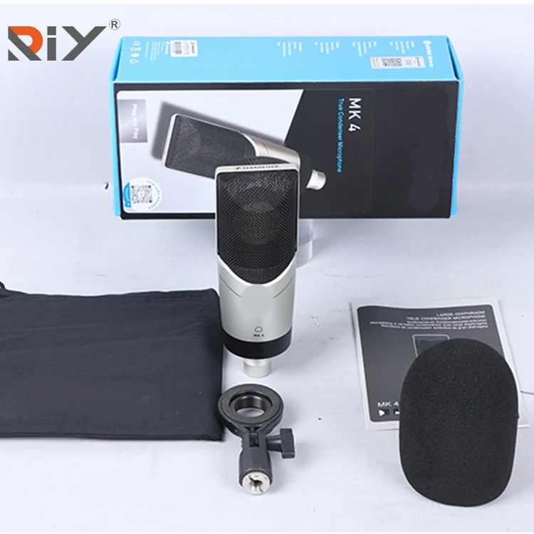 MK4 Professional Wired Recording Studio Microphone Vocal Dynamic Microphone for Studio Recording