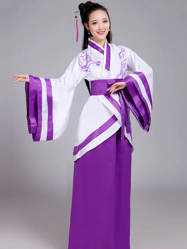 Hanfu Tang Dynasty ชุดเต้นรำสำหรับผู้หญิงเครื่องแต่งกายหรูหราเทศกาลจีนโบราณ