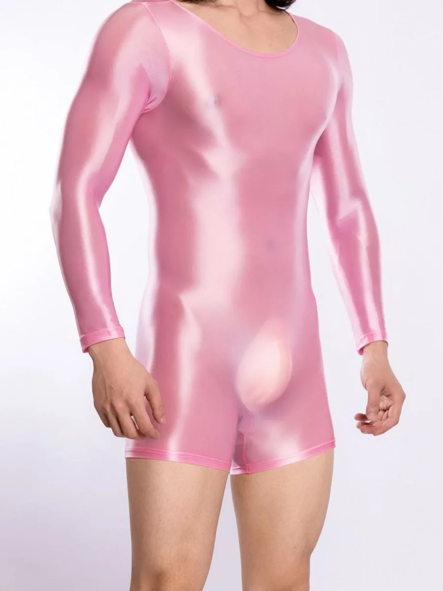 

High Elasticity Plus Size Glossy Smooth Full Body Jumpsuit Full Coverage Sexy Transparent Jumpsuit For Man And Woman Casaul CH0G