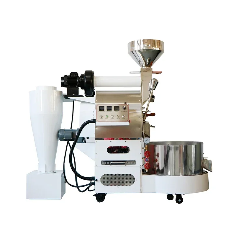 3kg Coffee Roaster Commercial Gas Fried Bean Machine Semi-direct Fire Semi-Hot Air Baking Machine CMR8079