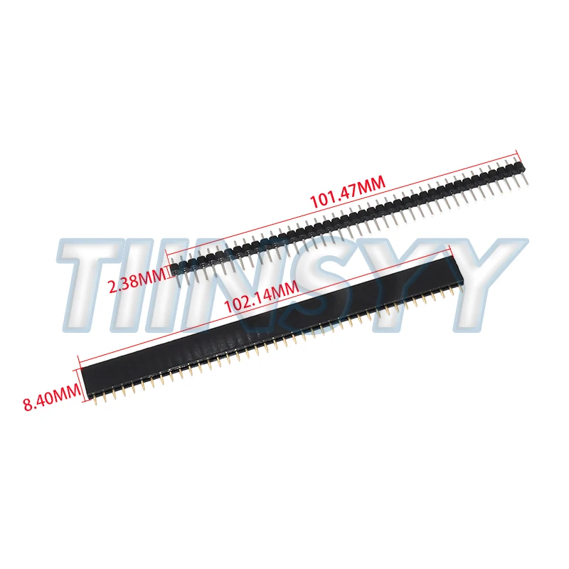 20 Pcs 10 Pairs 40 Pin 1x40 Single Row Male And Female 2.54 Breakable Pin Header PCB JST Connector Strip For Arduino DIY Kit view 4
