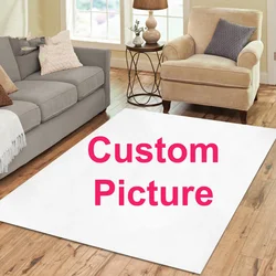 Custom Printed Rectangular Area Rugs for Adult Yoga Mats and Living Room Decoration: Personalized Doormat for Dropshipping