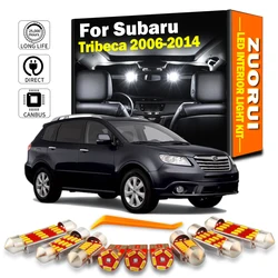 ZUORUI 15Pcs Canbus LED Interior Courtesy Light Kit For Subaru Tribeca 2006 2007 2008 2009 2010 2011 2012 2013 2014 Reading Bulb