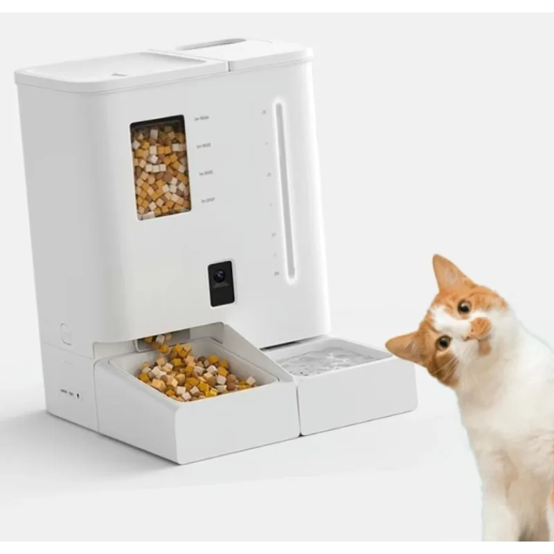 

2 in 1 Pets Cat Feeder and Water Dispenser Wifi App Control Feeders Smart Automatic Cat Pet Feeder with Camera