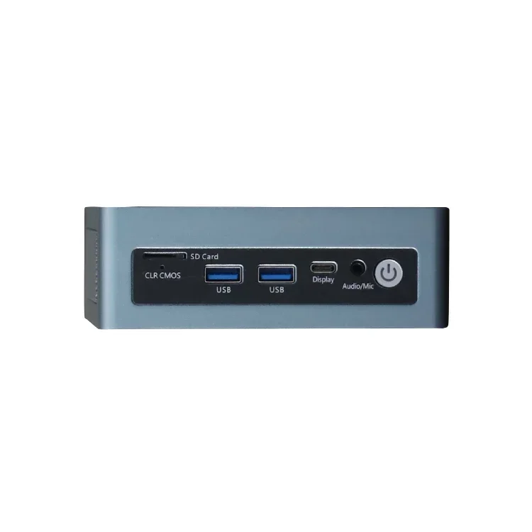 Multi-Function N100 Mini Pc Metal Shell Gaming Industrial Control Computer Fanless Mini Pc Gaming