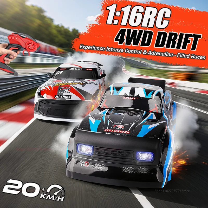 

2025 Новый 1:16 высокоскоростной RC Drift Vehicle Cars 4WD Гоночный автомобиль с дистанционным управлением Подарок для соревнований Гоночный автомобиль для мальчиков Игрушка Сменная шина
