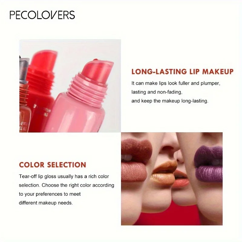 Peel Off Lipgloss Dye Tattoo Getint Waterdicht Langdurig Non-stick Cup Afscheurbare vloeibare lippenstift Cosmetisch