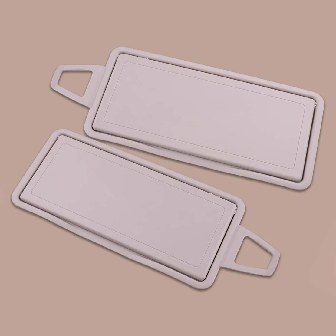 

1 пара солнцезащитного козырька, рамка A2208100110 A2208100210, подходит для Mercedes-Benz S-Class W220 1998-2005, бежевый пластик