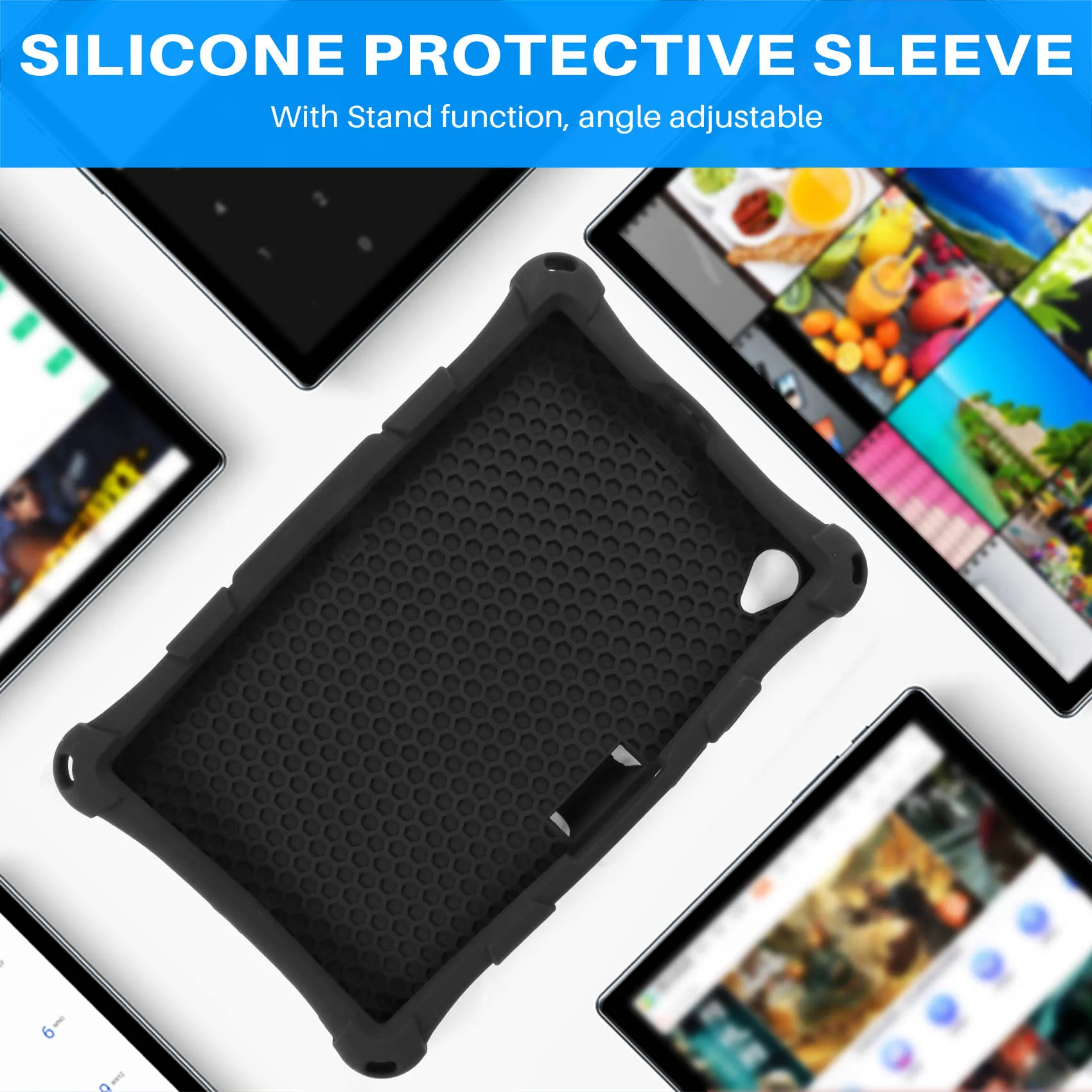 Funda de silicona para Tab M8 FHD TB-8705F Tab M8 HD TB-8505X/F Funda para tableta de 8 pulgadas para Tab M8 8705 con bolígrafo(C)