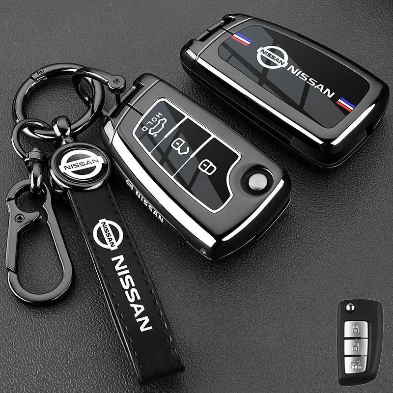 zinc alloy key Prtoect Case holder Cover for Nissan X-trail T33 Kicks Qashqai J12 Juke Teana Altima Ariya 2023 2024 Remote view 6