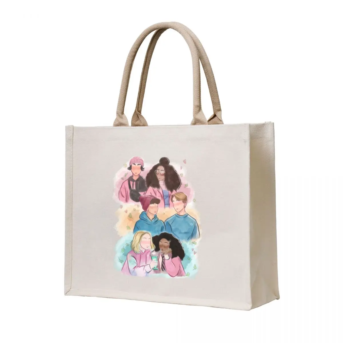 

Love Heartstopper Tote Bag hand bag Handbags women Canvas stote bag