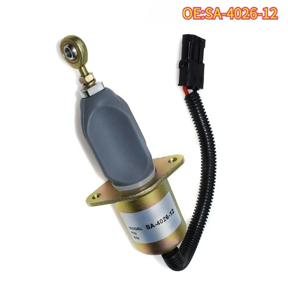 High quality New For SA-4026-12 12V/24V SA-4026-12 Fuel Shut Off Solenoid Valve 3919422 for 5.9L 8.3L Diesel