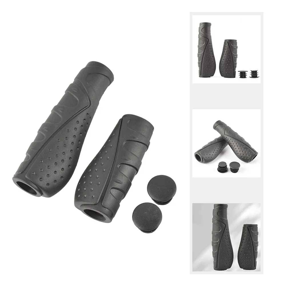 1Pair Bike Handlebar Grips Hot Sale Mountain Bicycle Folding Bike Long/Short Shift Wide Palm Rest Handle Grips 130/90mm Replace