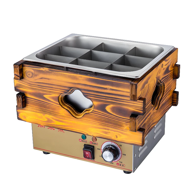 Commercial Fast Food Cooking Machine Ninegrid  Snack Equipment for Roadside Stall Convenience Store Restaurant Supplies