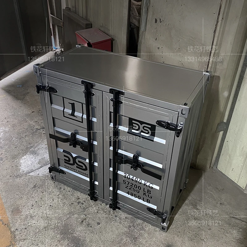 أثاث الشقة غرفة المعيشة، خزانة غرفة النوم خزانة من الحديد المطاوع أداة تخزين مطعم خزانة الشاي p #3