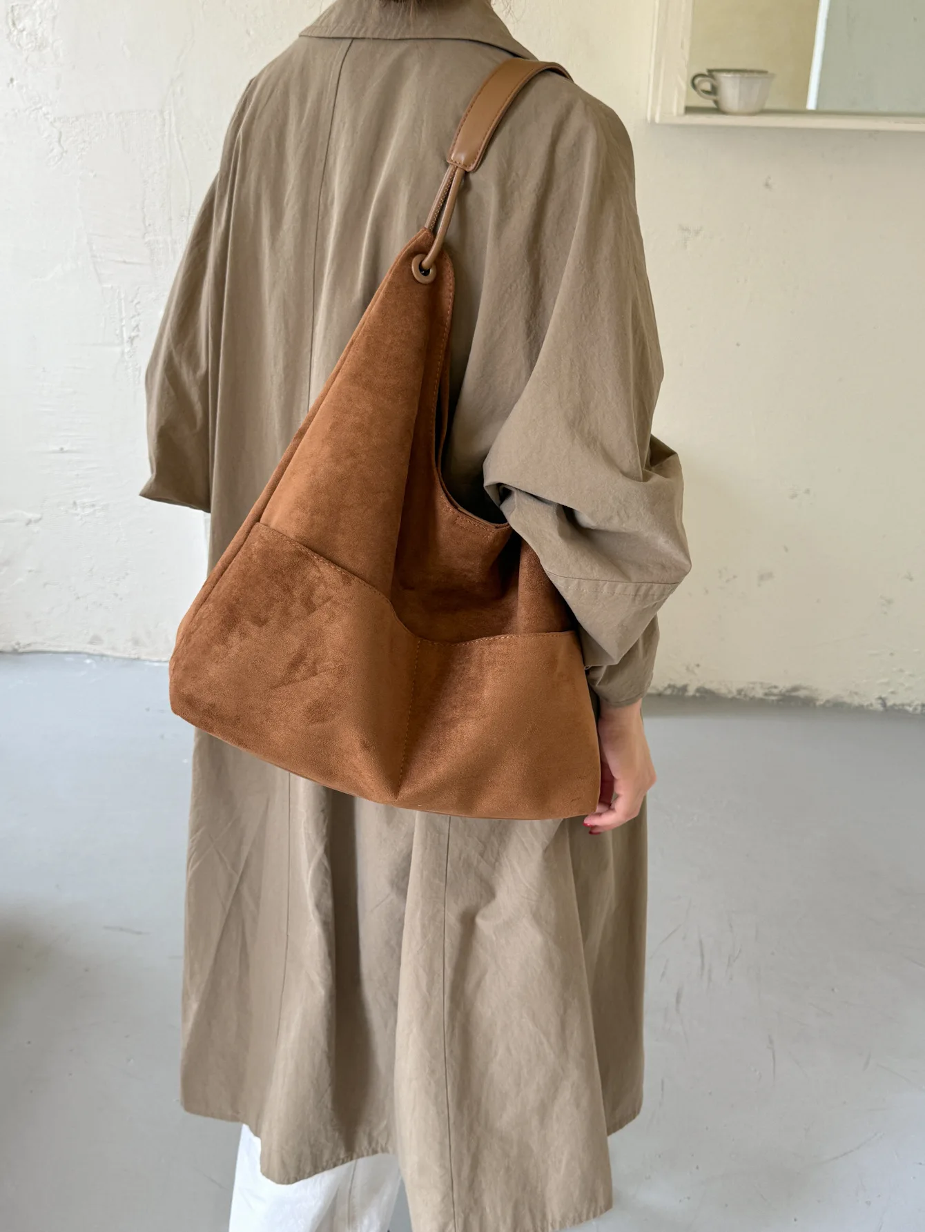 Faux Suede Women Hobos Shoulder Bags Luxury Design Female Handbags and Purse Large Capacity Winter Ladies Composite Bags Bolsas