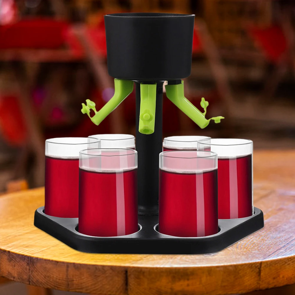 6 طلقة حاوية مياه البيرة موزع النبيذ متعدد الوظائف موزع المشروبات مدفق البيرة للاحتفال بمهرجان عيد الميلاد #3