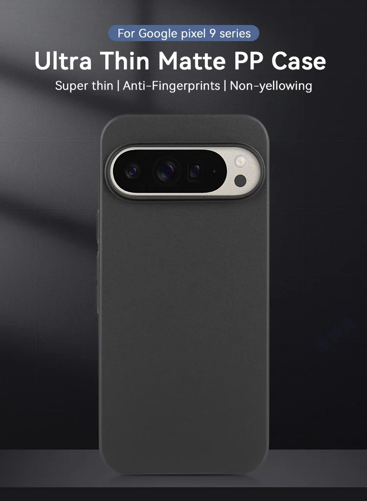 Hot Selling 0.5mm Nano Slim Case for Google Pixel 7 8 9Pro XL Precise PP Matte Thin Phone Case for Pixel 9 Pro XL