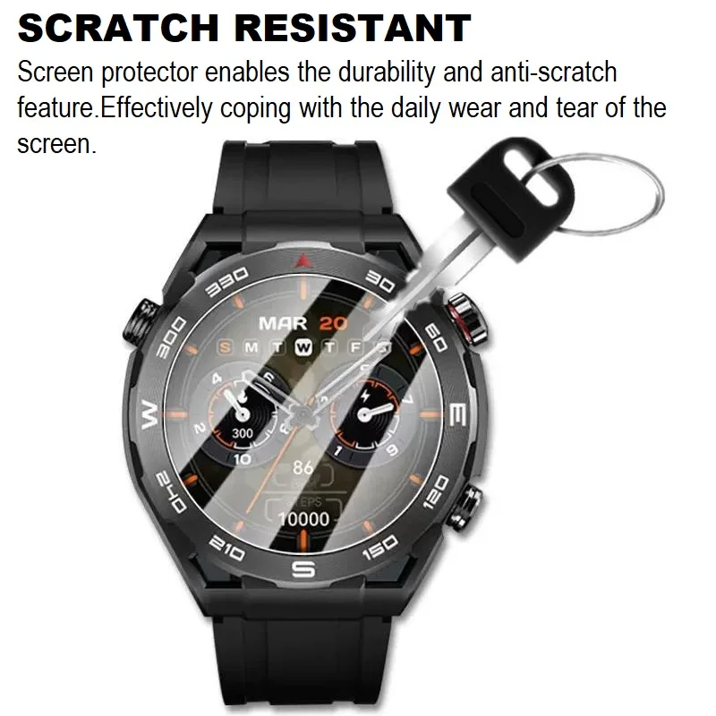 Protector de pantalla para reloj inteligente Haylou Watch R8, película protectora transparente HD de vidrio templado, 5 uds.