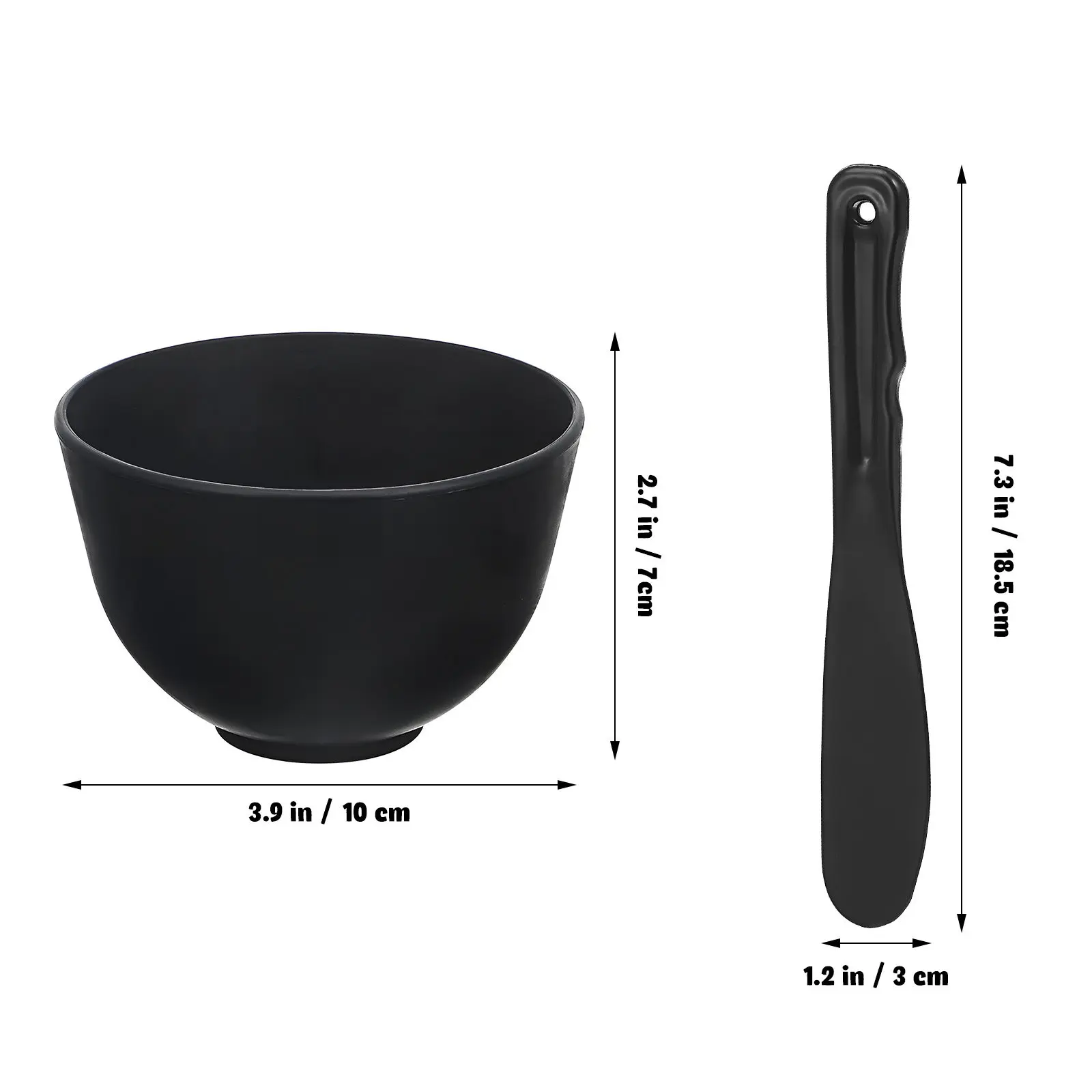 1Set Reusable Silicone Mask Mixing Bowl Set with Wide Flat Spatula for Even Application DIY Skincare Spa Salon Mud Mask - view 5