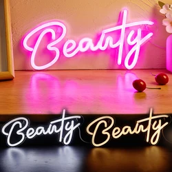 Chi-buy LED Neon Beauty USB Powered Neon Signs Night Light 3D Wall Art & Game Room Bedroom Living Room Decor Lamp Signs