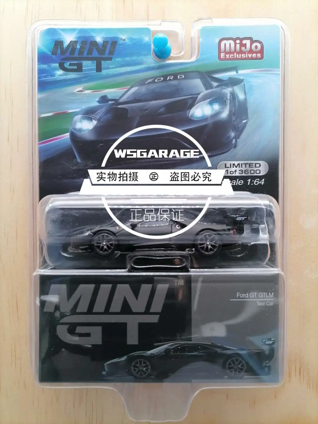 Mini GT 1:64  Ford GT Mustang Shelby GT500  Gulf Collection of die-cast alloy car model ornaments