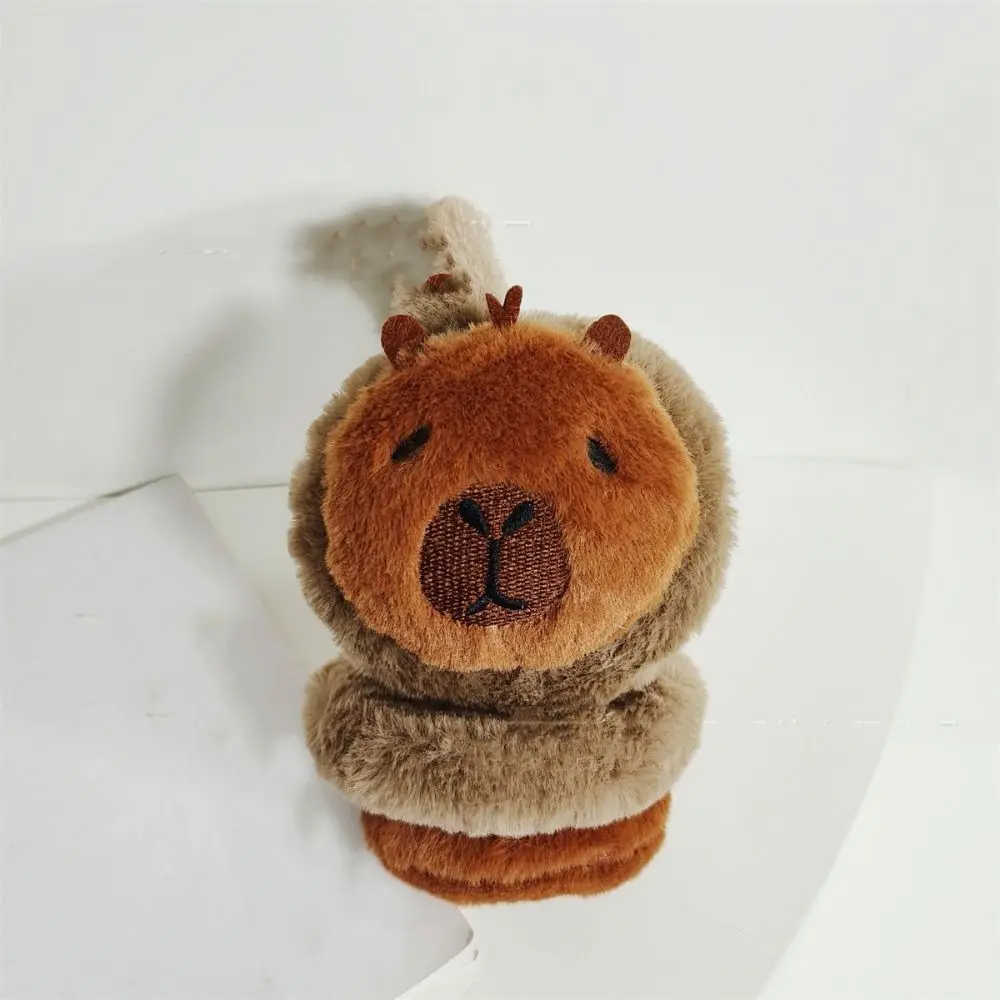 การ์ตูนนุ่ม Capybara Earmuffs Windproof Thicken พับฝาครอบหูอุ่นหูอุ่นเด็กหมวกหูหญิง