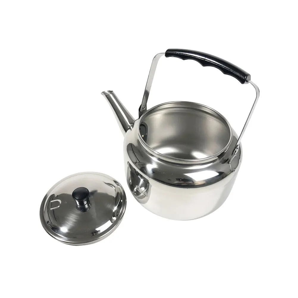 

1pc Stainless Steel Boil Water Kettle Whistle Pot Large Capacity Heat Resistant Kitchen Gadget For Induction Gas Stove
