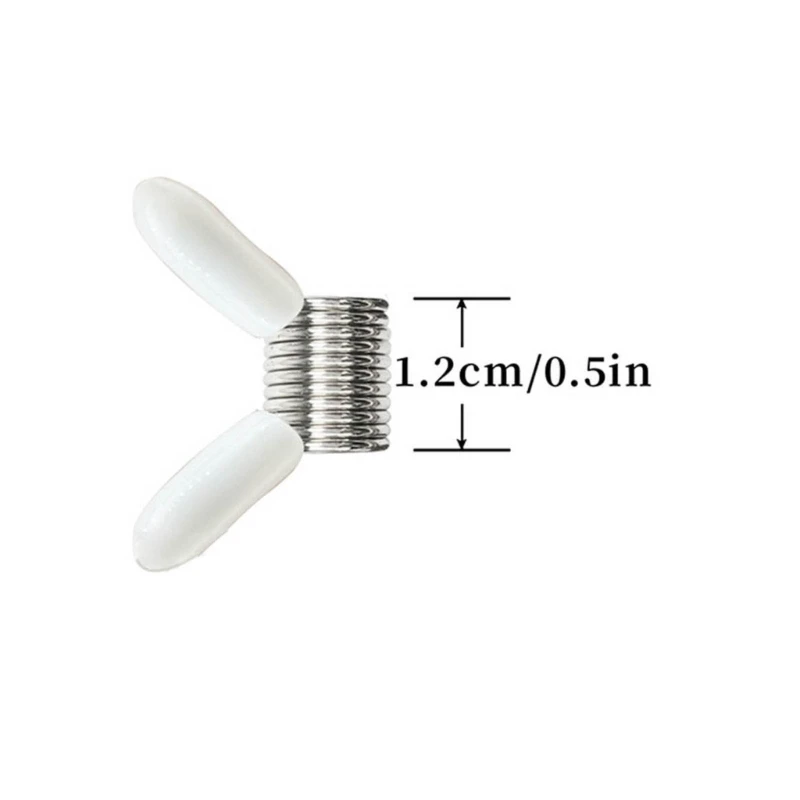 Creative Bead Line End Spring Crimp Caps Stopper White End Caps for DIY Bracelet Necklace Earring Jewelry Making Supply