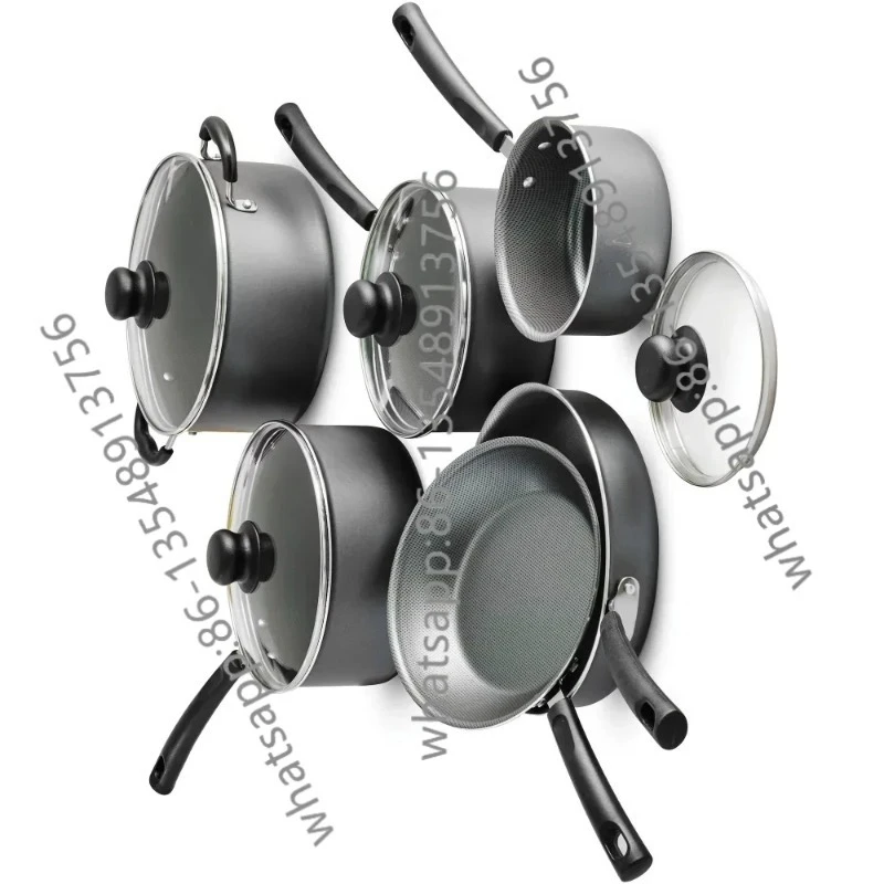 

Набор посуды с антипригарным покрытием, кухонная утварь из 10 предметов, кастрюли, сковороды и посуда, прямые продажи с фабрики