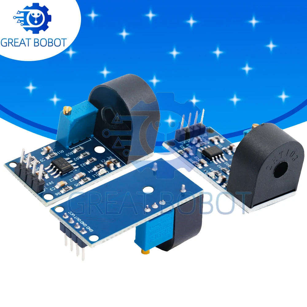 MCT103C AC Current Sensor Module: 5A Range Single-Phase Precision Micro Transformer – Active Output, Compatible for  Arduino