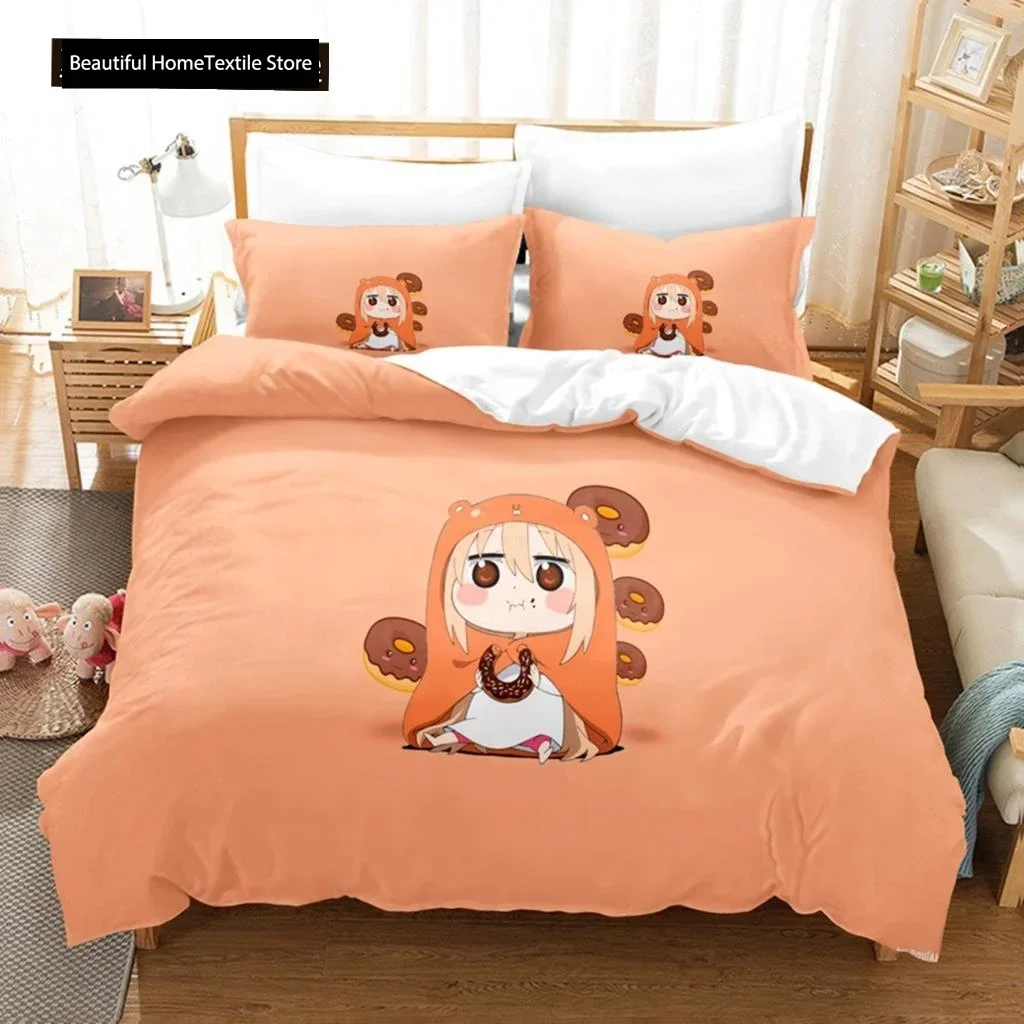 

The Himouto! Umaru-chan 3D NEW Duvet Cover Pillowcase Bedding Set Adult Boy Girl Bedroom Decoration Children Single Double Large