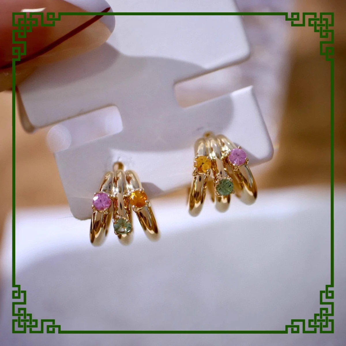 

Red Elk s925 sterling silver stud earrings fringed women's niche design non-collision light luxury exquisite fashion versatile
